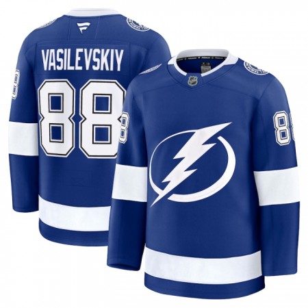 Dresovi Tampa Bay Lightning 2024-25 Fanatics Premium Andrei Vasilevskiy Domaći Plava - Muške